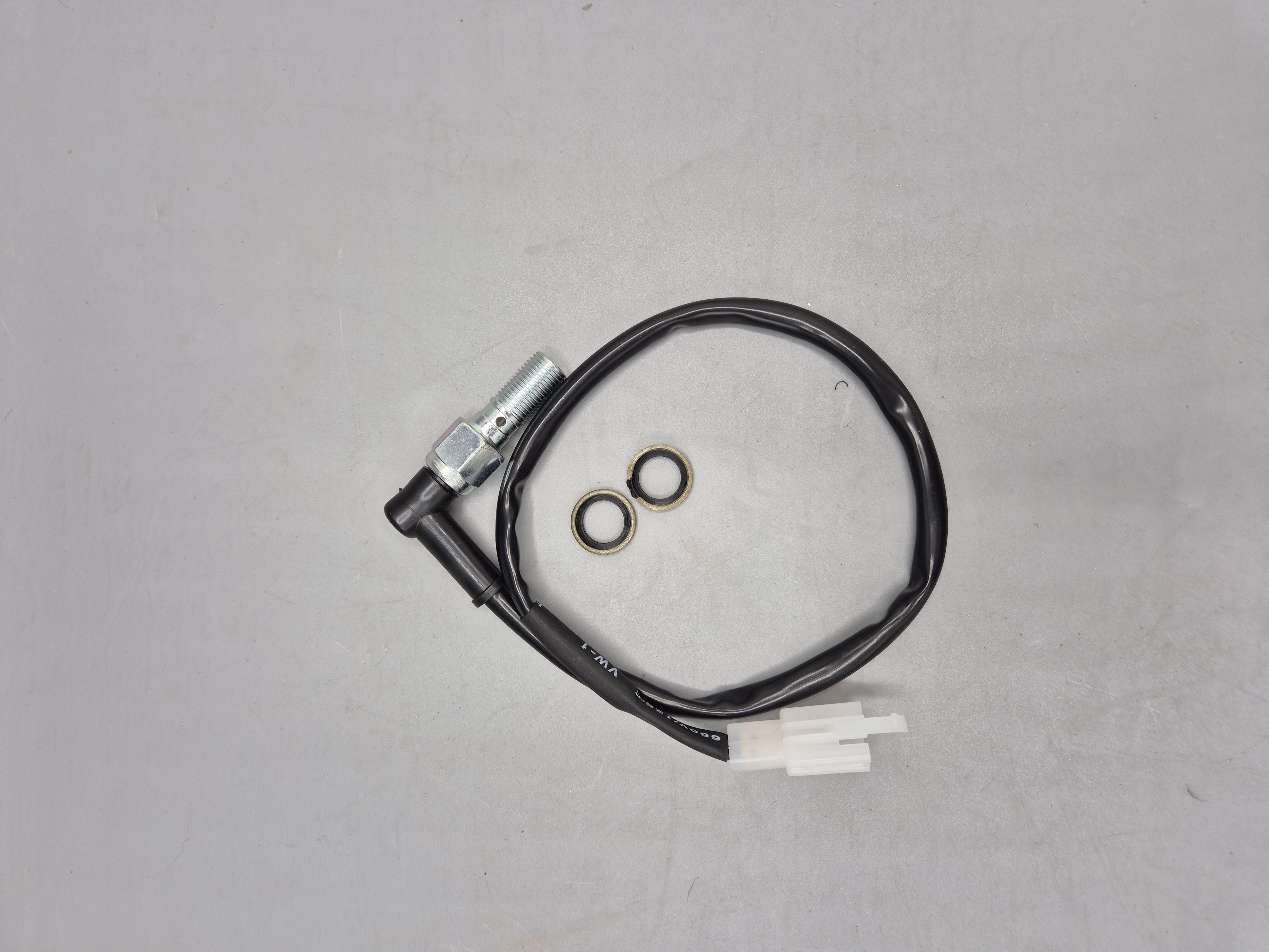 hydraulischer Bremslichtschalter mit Kabel, Hohlschraube & Druckschalter – passend für BMW K100 Umbauten