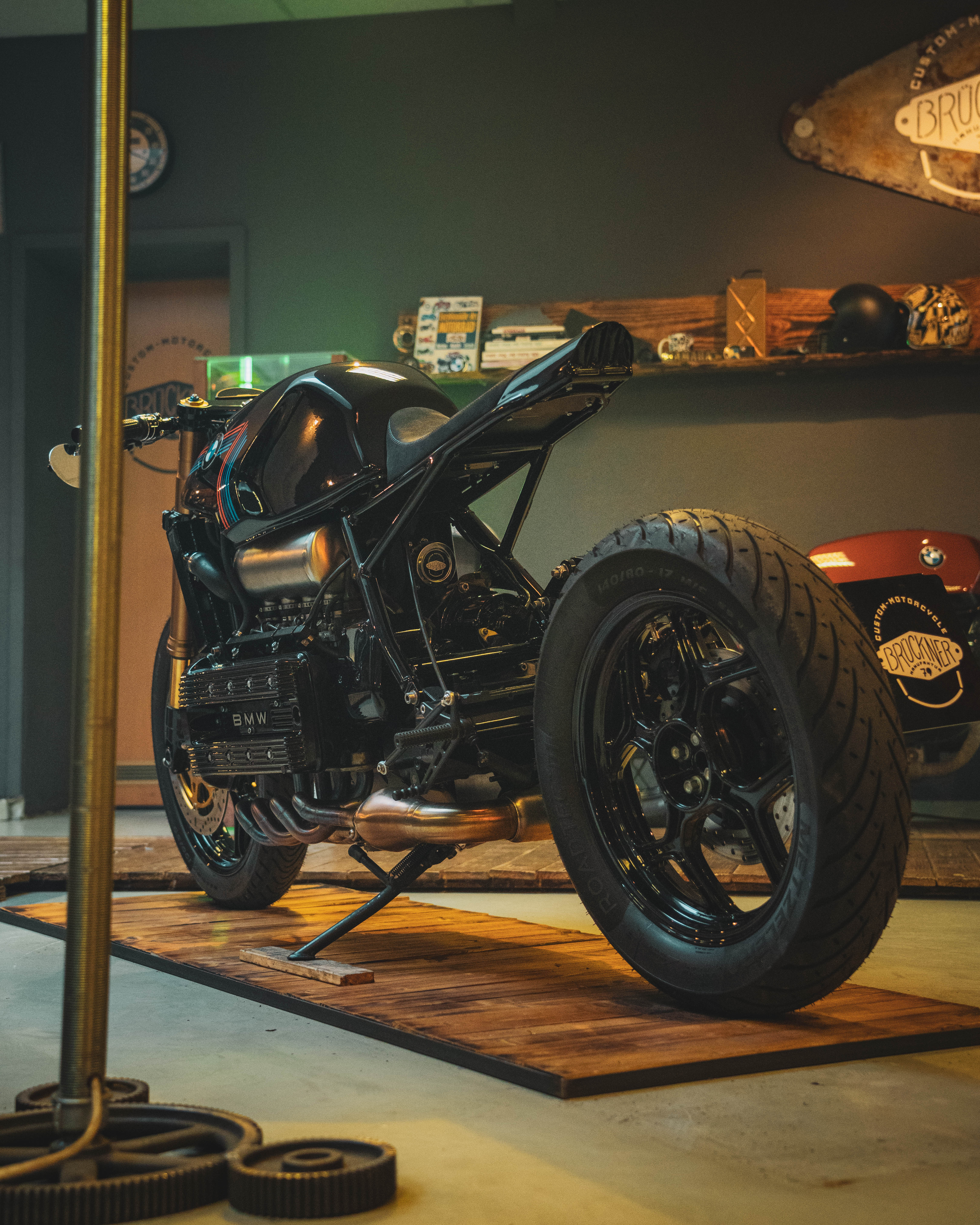 BMW K 75/  K100 Krümmer + Endschalldämpfer Unit Garage Black Arrow 