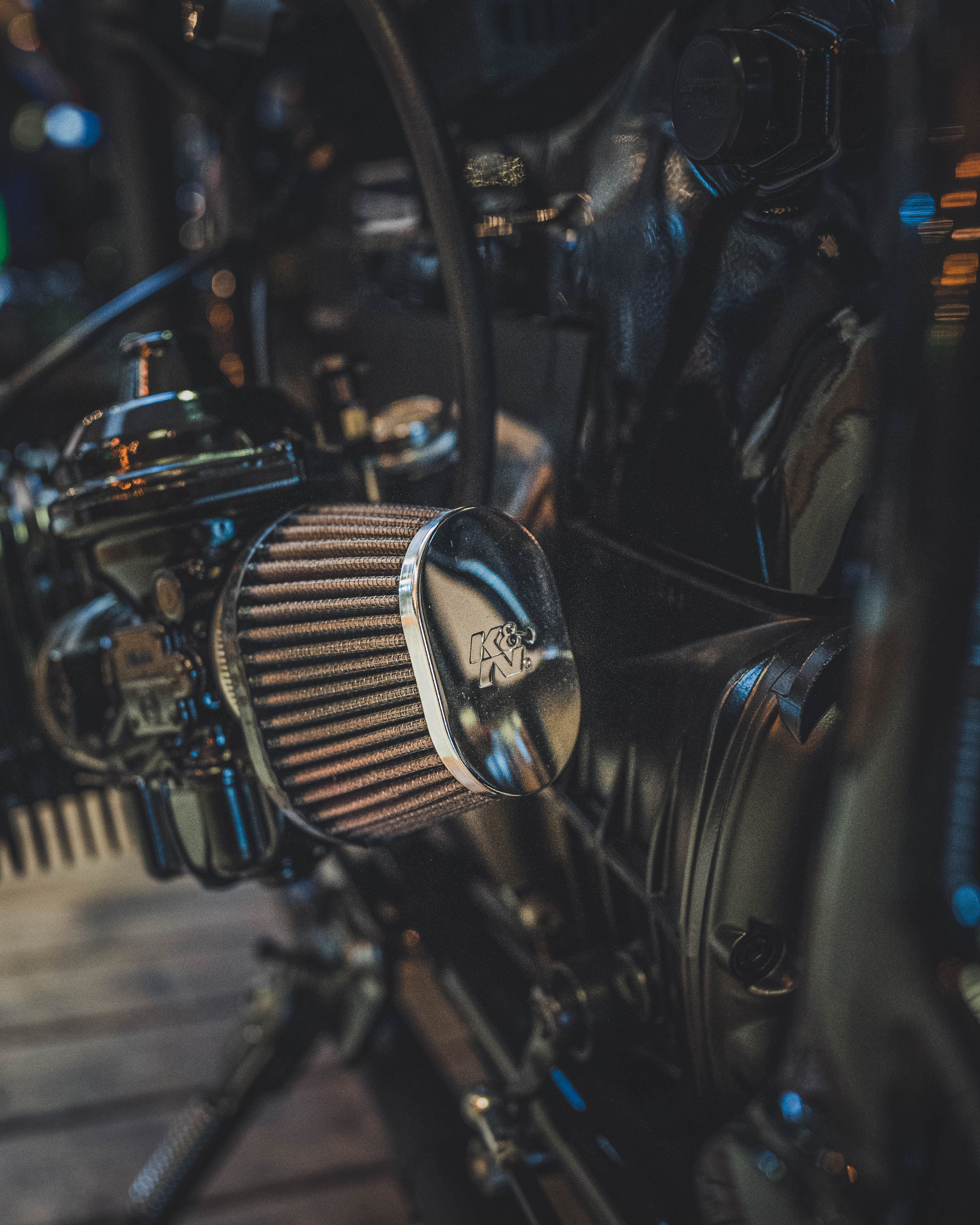 K&N Luftfilter Chromkappe 51mm BMW R80